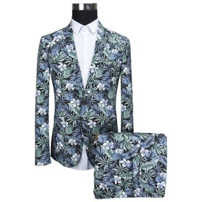 China Anti-Wrinkle Wholesale Casual Suit Latest Printed Three-Piece Design for sale