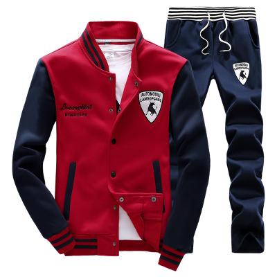 China Wholesale Breathable 100% Polyester Spring Autumn Custom Baseball Uniform Jogging Suits For Men for sale