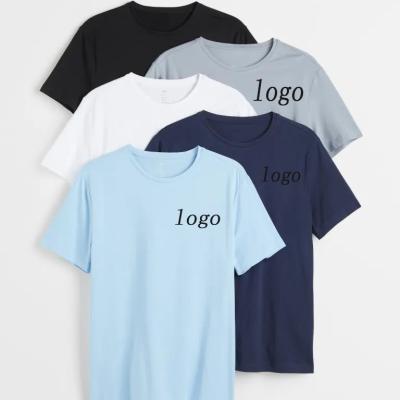 China Anti-Shrink New Fashion Slim Fit Blank T-shirts Regular Printing Pattern Pure Color Shorts Shirts Casual Sports Loose T-shirts With Logo for sale