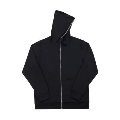 China Anti-Shrink High Quality OEM Wholesale Heavyweight 100%Cotton Jacket 400 gsm Full Zip Up Rhinestone Hoodie Manufacturer Winter Jacket Men for sale