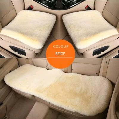 China Automobile Accessories Australia Lambswool Genuine Natural Interior Cushion Cover Genuine Natural Wool Fur Full Set Automobile Accessories Short Fur Car Seat for sale