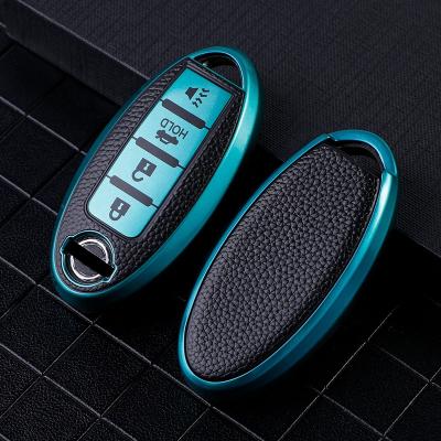 China Eco-friendly Car Key TPU Leather Cover For Versa Maxima Altima Rogue Armada Sentra Murano Infiniti FX35 QX60 Car Key Covers Leather for sale