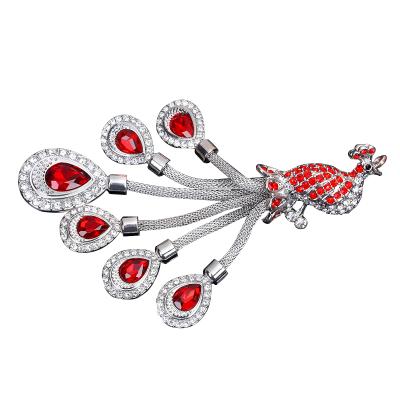 China Decoration High Quality Chinese Style Crystal Phoenix Key Chain Key Rings for sale