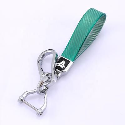 China Decoration New Design Key Chain Accessories For Carbon Fiber Car Key Cover Key Holder for sale