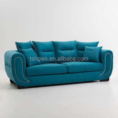 China Adjustable (Other) European Style Living Room Furniture 3 Legs Fabric SOILID Wood Sofa Category Velvet Sofa 2 1 Seats for sale