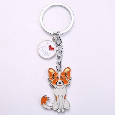 China Worldwide Hot Sale Pet Gift Dog Shaped Keychains For Best Friends Charm for sale