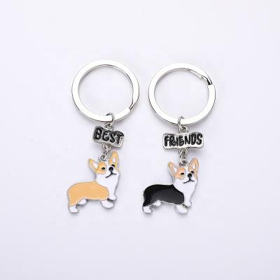 China China Mini Dog Pet Fashion Women Jewelry Car Keychain Best Friend Cute Lovely Cute Jack Russell Terrier Dog Key Chain Lovers for sale