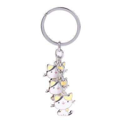 China Animal World Cat Keyring Keychain Bag Charm Pet Key Chain for sale