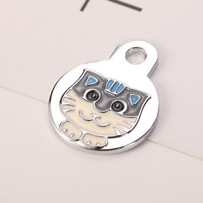 China Worldwide Custom Round Name or Cat Tag Engraved Dog Tag 2.5cm Paw Dog Pet Tags Disc for sale