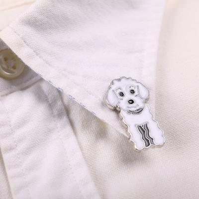 China New global hot high quality cartoon animal alloy dog ​​decorative brooch for sale