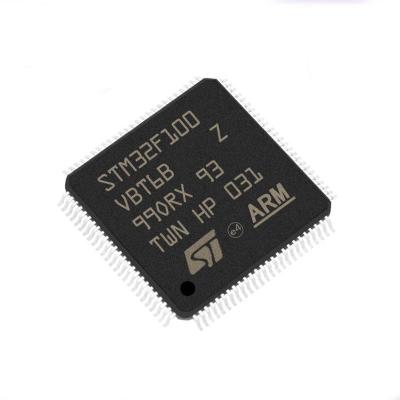 China New original STM32F100VBT6B microcontroller electronic components integrated circuits LQFP100 MCU STM32F100VBT6B online standard for sale