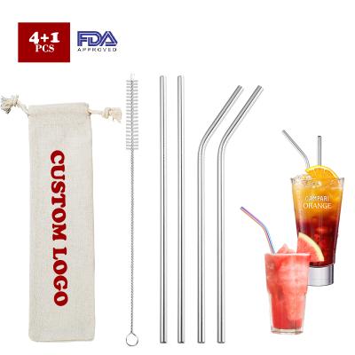 China Colorful Edge Korea Sustainable Portable Drinking Canteen With Logo Boba Case Stainless Steel Reusable Metal Straw for sale