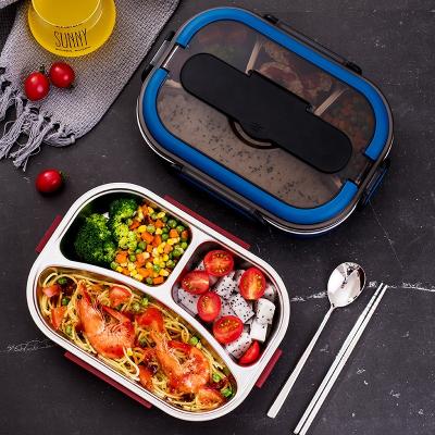 China School Kids Custom 4 Compartment Tiffin Metal Stainless Steel Heatable Eco Friendly Lunch Box for sale