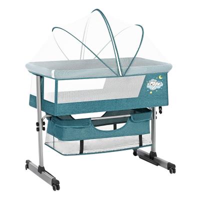 China Durable+adjustable+Mobile Cribs Baby Swing Hutches Expandable Mobile Sleep Cradle for sale