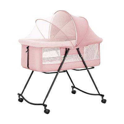 China Modern Multi-Functional Newborn Crib Crib Bed Crib Adjustable Baby Bedside Baby Sleeper Portable Hutch for sale