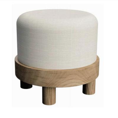 China Convertible Small Stool Bench Bedroom Dressing Furniture With Uplostery Soft Fabric Pad Small Stool For Barber Shop Beauty Shop for sale