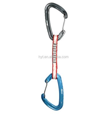 China Colored Flexibility B26 Anpen Quickdraw Safety Aluminum Climbing for sale