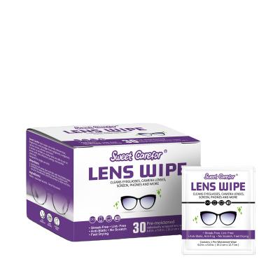 China Daily cleansing.anti-fog. Anti-static lens wipes anti-fog CLEANS GLASSES, CAMERA LENSES, SCREEN for sale