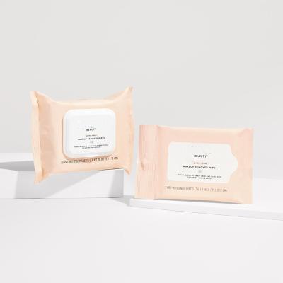 China Disposable Eco-friendly Factory Price Wipes Custom Logo Makeup Remover Wipes for sale