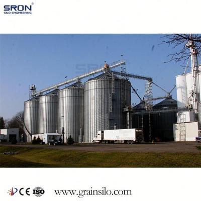 China Building Material Shops Corrugated Grain Seed Silo With 275G/M2 Galvanization for sale