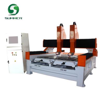 China Factory Best Selling China SM-1325/1825/1530/2030 Double Head Stone CNC Router Engraving Cutting Machine for sale