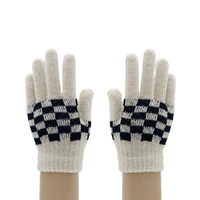 China Magic Touch Screen Women's Comfortable Winter Gloves Wool Elastic Knitted Warm Preservation Gloves for sale