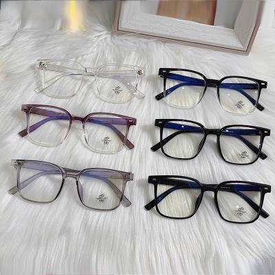 China Blue ray square glasses retro flat blue computer ray computer men's and women's glass frame for women square optical glasses for sale