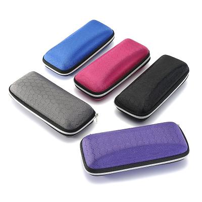 China New Unisex Wholesale Customization Colorful Laser Zipper Friendly Leather Glasses Packaging Custom Logo Sunglasses Case for sale