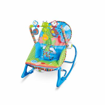 China Amazon Hot Selling Plush Iron Soft Soft Vibration Baby Electric Rocking Chair Baby Bounce Chair with Music and Vibration for sale