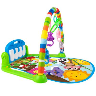 China High quality multifunctional plastic baby fitness on piano music toys border sales for sale