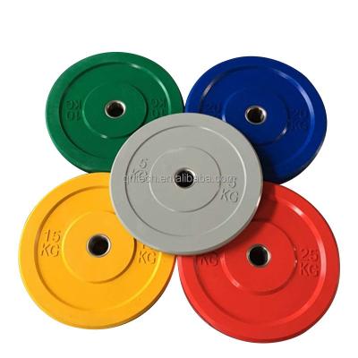 China Universal Wholesale Rubber Weight Bumper Plate For Gym Weight Lifting for sale