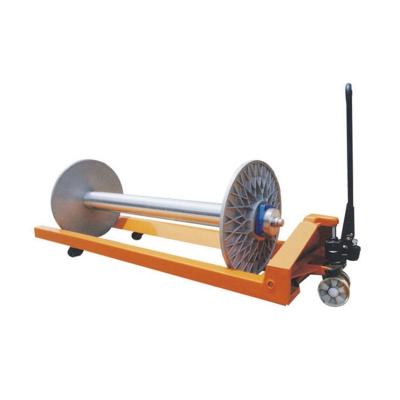 China Transportation Hydraulic Beam Trolley Fabric Roll Hydraulic Trolley Warp Beam Truck for sale