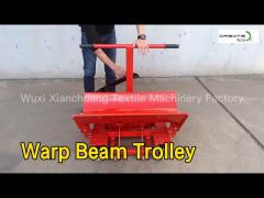 Textile Warp Beam Trolley Hydraulic Lift Four Wheel For Weaving Factory