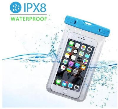 China High Quality Waterproof Light Strip ABS PVC Waterproof Free Shipping Colorful Phone Case For Under Water Phone Bag for sale