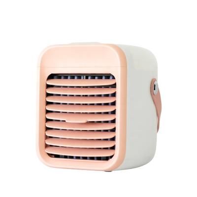 China 3 Gears Water Jet Size Mist Fan Small Quiet Portable Rechargeable Air Conditioner Fan Portable Hanging Personal Fan for sale