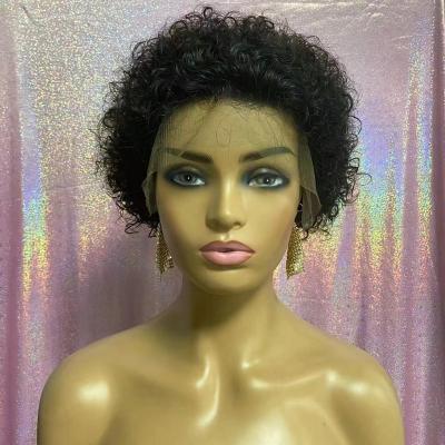 China Wholesale Curly Glueless Brazilian Bob Wigs Lace Front Pixie Short Bob Wigs Curly Lace Frontal Full Human Hair Virgin Hair Wig Hd for sale