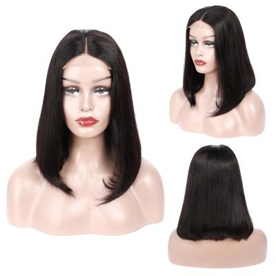 China Silky Straight Wave Fashion Design Wholesale Straight Hair Bob Peruvian Wigs Front Closure Short Bob Peruvian Hair Lace Wig 8 Inches for sale