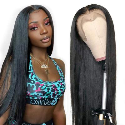 China Wholesale Cheap Silky Straight Virgin Cuticle Aligned Straight Human Hair Lace Front Wigs Brazilian Wave Wigs For Black Women for sale