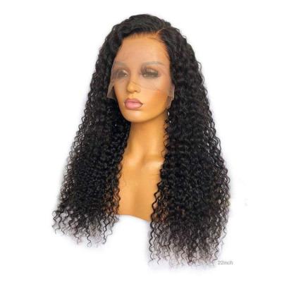 China Wholesale Raw Brazilian Virgin Jerry Curl Cuticle Aligned Hair Vendor Lace Wig For Color Women Glueless 13X6 Hd Transparent Lace Front Wigs for sale