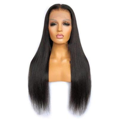 China Guangzhou Big Wave Brazilian Wigs Double Human Hair Superb Straight Human Hair Full Lace Virgin Wigs for sale