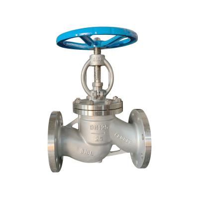 China Stainless Steel PN25 DN125 Stainless Steel 316L Flanged Globe Valve for sale