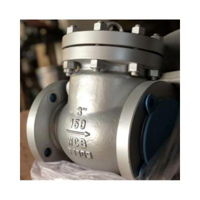 China Carbon Steel ANSI Standard API H44H 150LB 3 Inch Carbon Steel Flange Swing Check Valve for sale