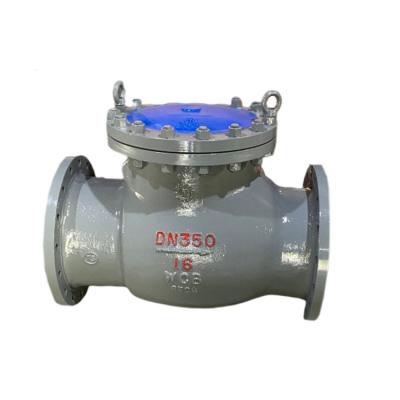 China Carbon Steel H44H PN16 DN350 DN450 14 Inch 18 Inch WCB Large Diameter Swing Check Valve for sale