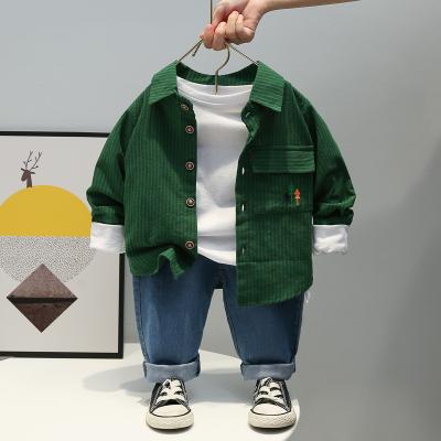 China Wholesale Casual Baby Boy Clothes Toddler Shirt Jeans Two Piece Clothes Set For Kids Boy Child for sale