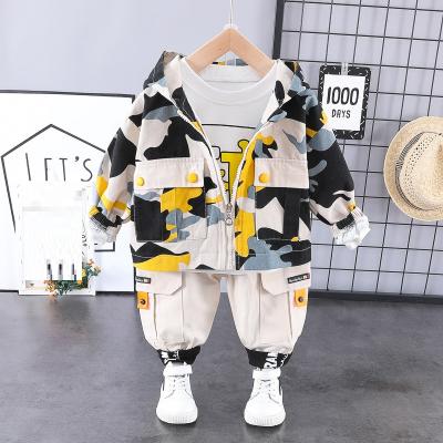 China Luxury casual kids clothes boys 2022 unique boy clothes camouflage print clothes boy 3 years old for sale