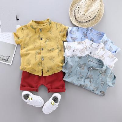 China Manufacturers Boys Casual Clothes Shirt And Pants Kids Clothes Set For Boys for sale