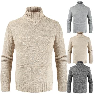 China Wholesale Anti-pilling 919 Men's Turtle Neck Plain Customize Embroidery Kint Pullover Collar Sweater Top Clothing for sale