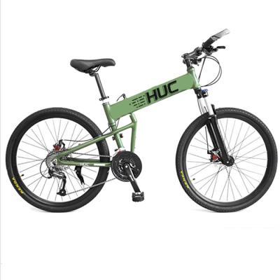 China Aluminum alloy sports bike folding mountain bike 27 speed 26 inch folding bike alloy double shockproof for sale