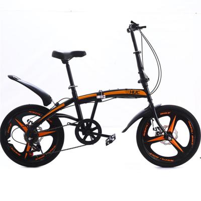 China Wholesale High Carbon Steel Frame 7 Speed ​​Stock Foldable City 20 Inch Folding Bike For Adults for sale