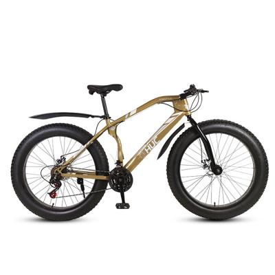 China 26 inch bicycle snow bike male carbon steel bicycle manufacturers wholesale fat tire high carbonOEM cheap male steel bicycle beach for sale